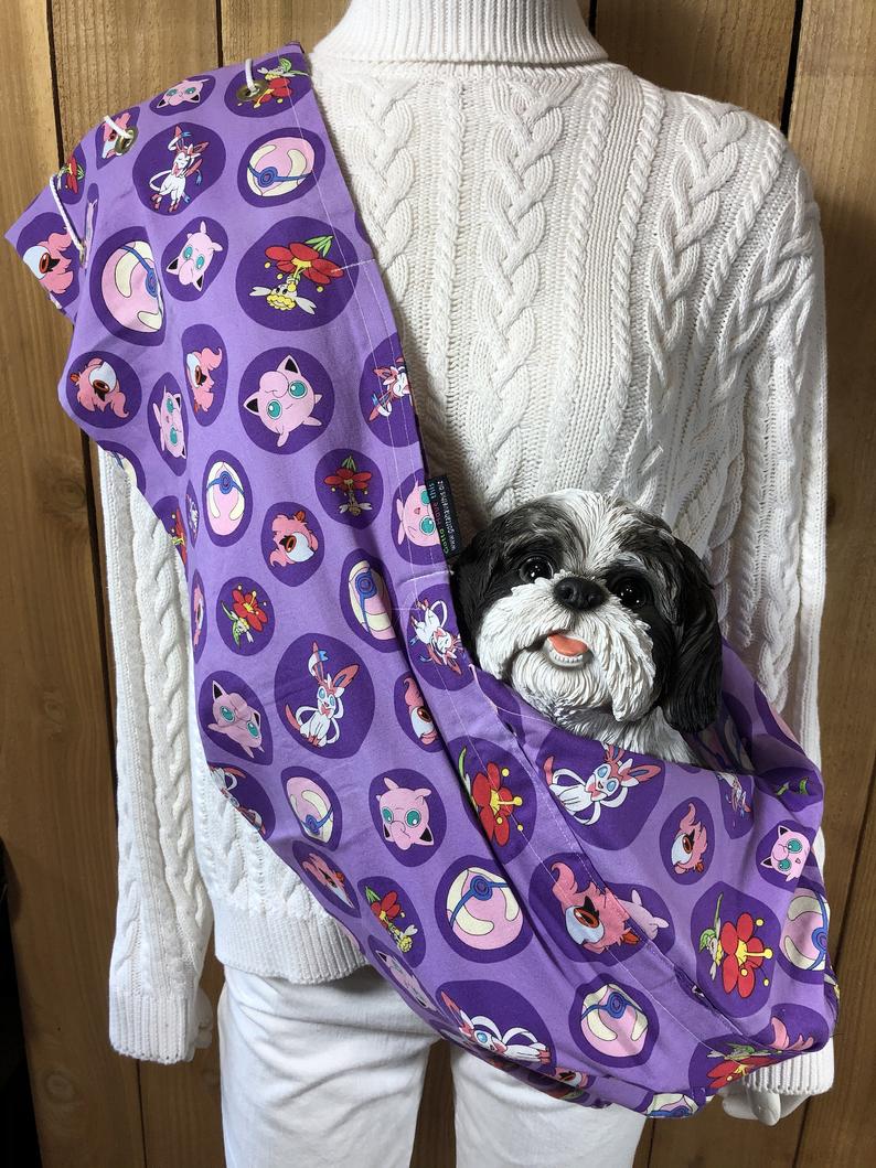 Pet Carrier Pet Sling Pokemon  Pet Pouch Handcrafted Dog