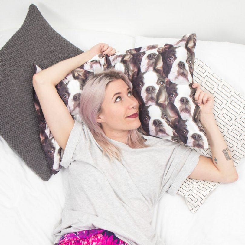 Pet Sleepy Head – Personalised Pet Pillow Cover