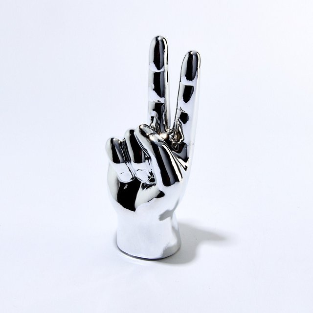 Silver Peace Hand