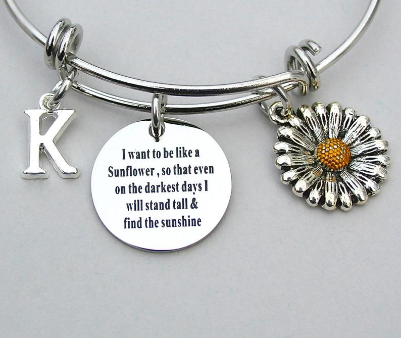 SunFlower Bangle I Want To Be Like A Sunflower So That