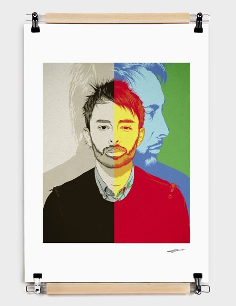 Thom Yorke ||| RADIOHEAD- Numbered Art Print by CranioDsgn from Curioos