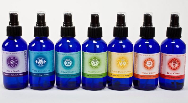 Chakra spray Set  7 chakra spray  seven chakra body spray