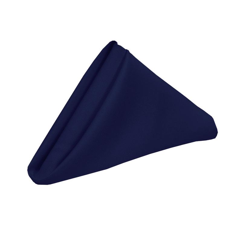 Navy Blue Napkin for Weddings Pack of 10  Wholesale Polyester