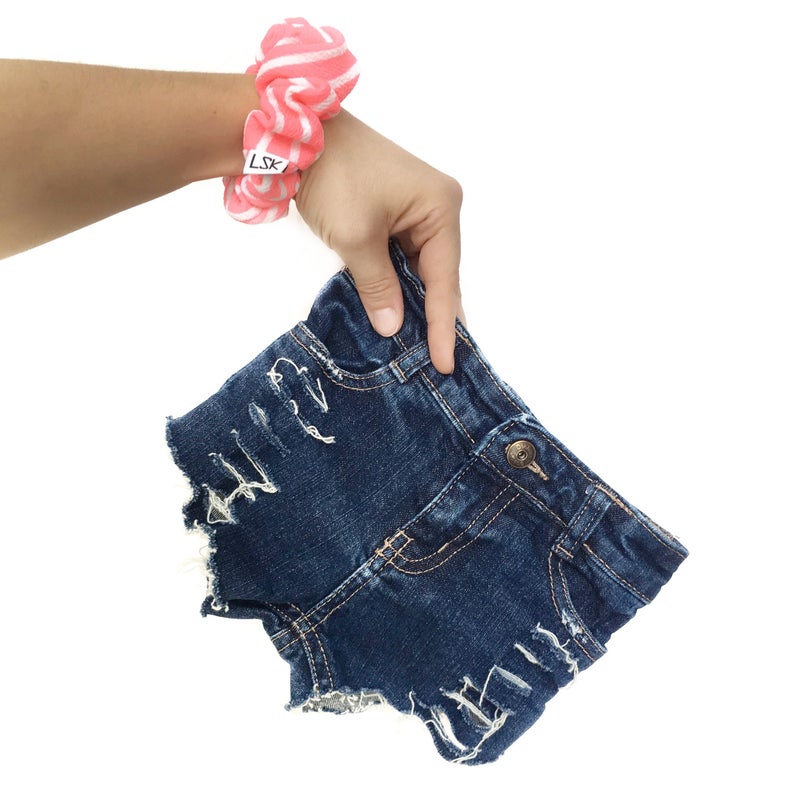 Shorts jean shorts cut offs denim shorties distressed for