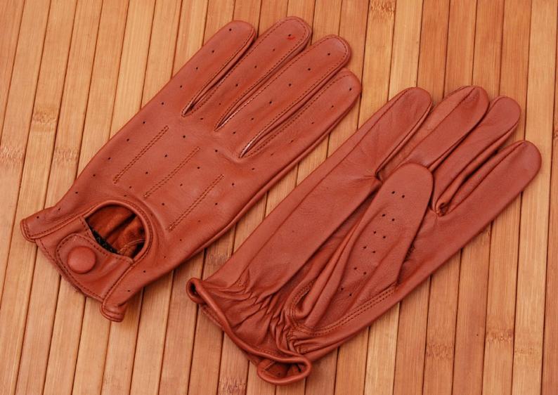 Soft sheep leather Fashion gloves