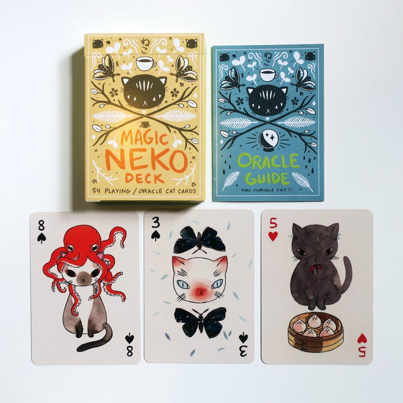 The Magic Neko Deck  Playing card and Oracle deck