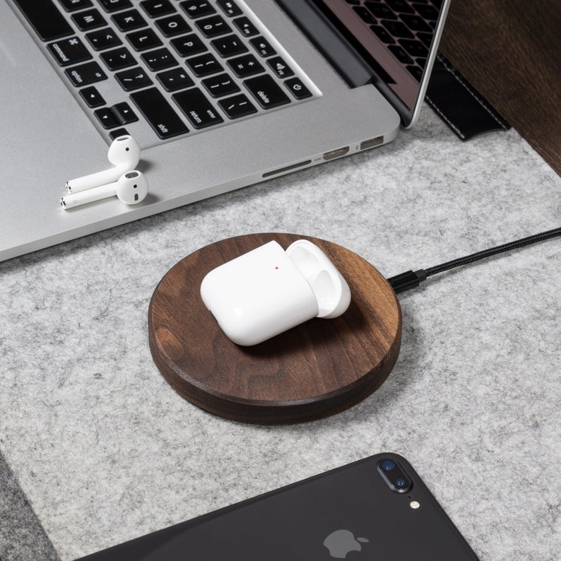 AirPods Wireless Charger by Oakywood Wood AirPod charger