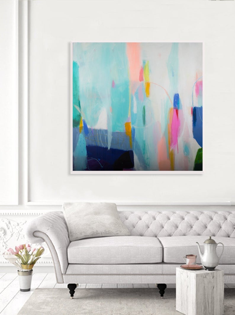 Original abstract painting abstract colorful painting modern