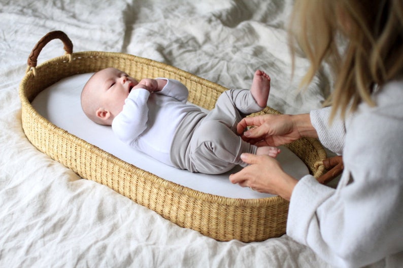 Baby Changing Table Basket by Design Dua  Organic Changing