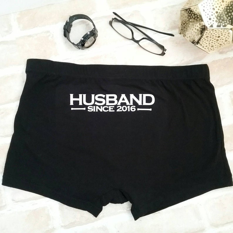 Husband Since Underwear Custom Groom Underwear Personalised