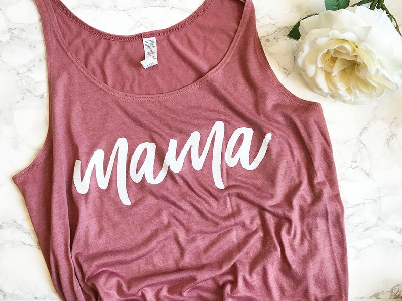 Mama Tank Top  New Mom Tank Top  Baby Mama Shirt  Gift for