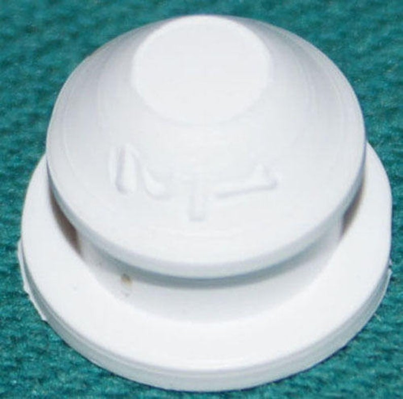 Single Round Rubber Stoppers  White  Made in USA