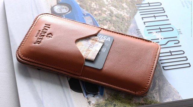 Slim Leather Smartphone Sleeve Case