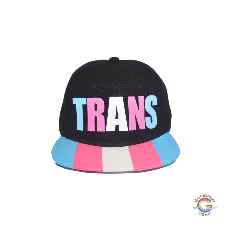 Transgender Pride Snapback Hat LGBTQ Trans Man Trans Woman
