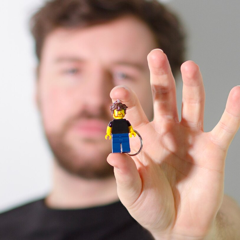 Brick Yourself Keyring - Personalised Mini Figure Keyring