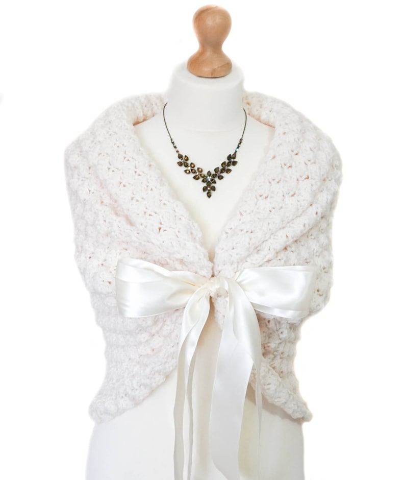 Ivory Bridal Shawl Wedding Wrap Bridal Cover Up Wedding