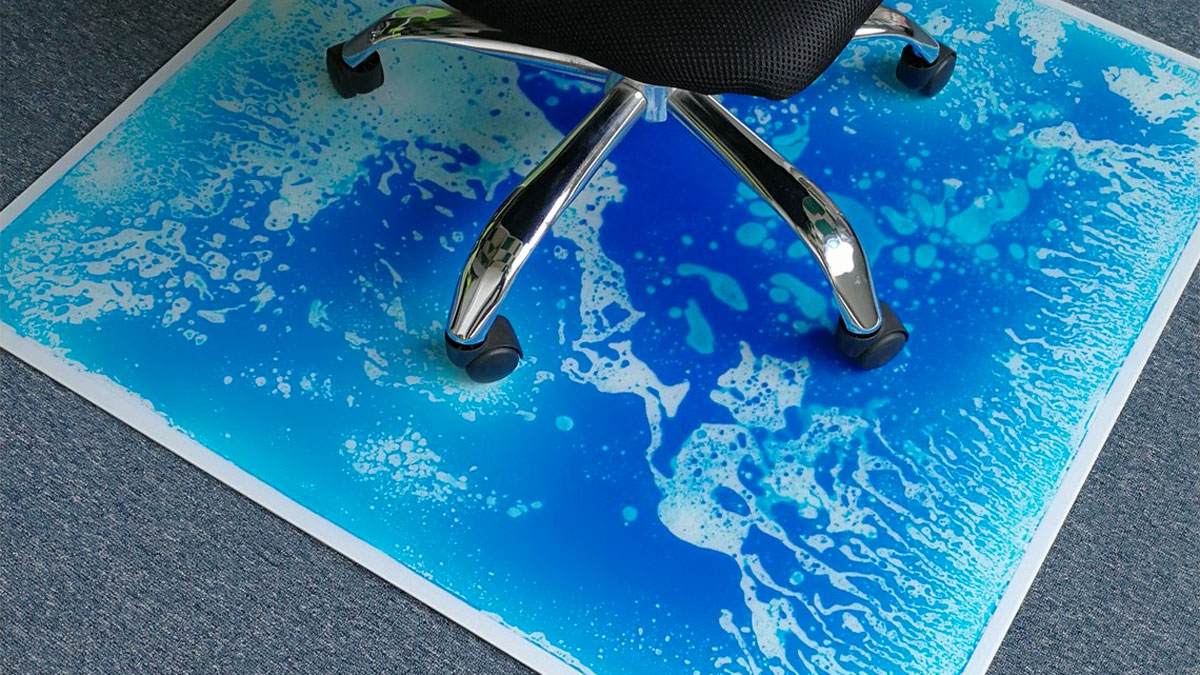 Liquid Encased Office Chair Mat