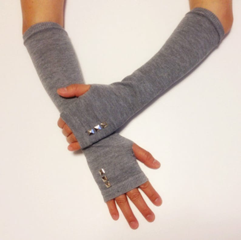 Cotton Arm Warmer Fingerless Gloves