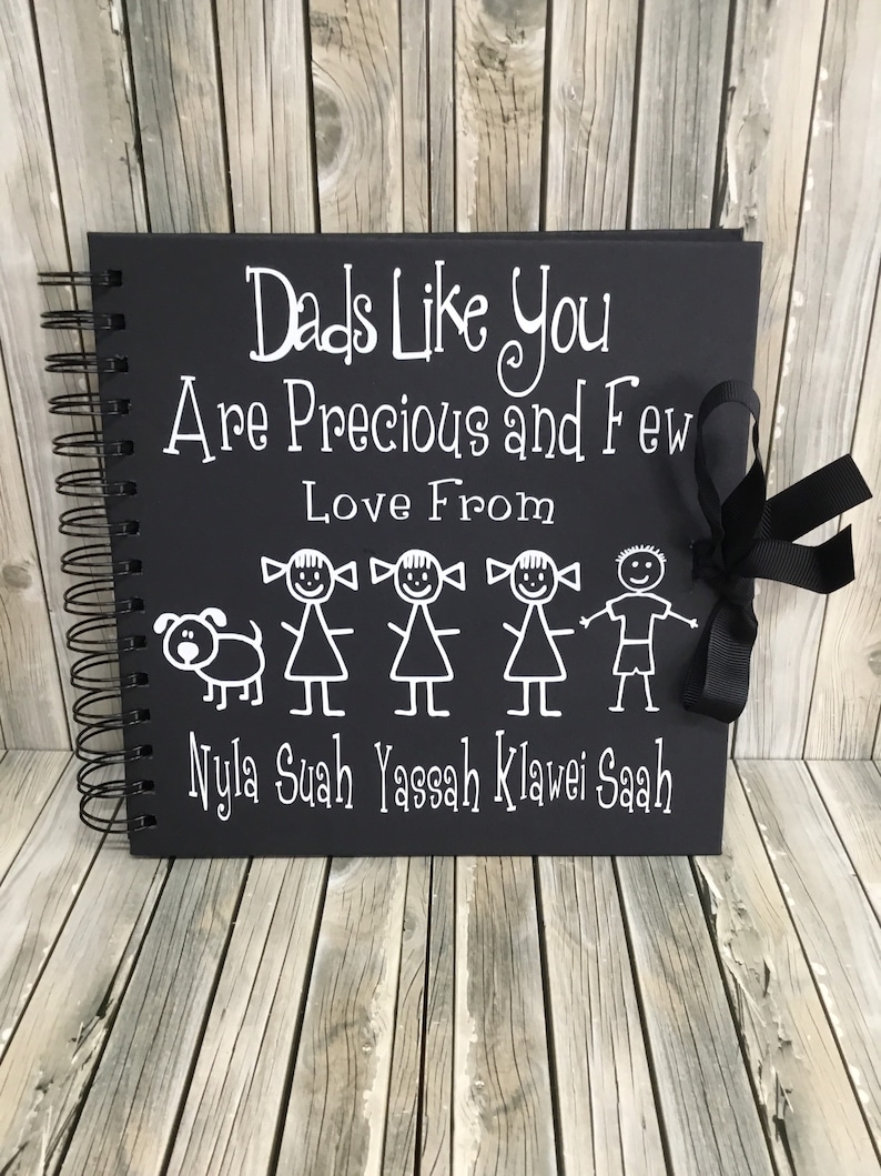 Personalised FATHERS DAY scrapbook / photo album . Dad  daddy