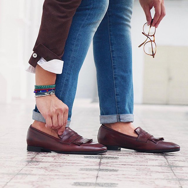 CESAR NAPPA BROWN LOAFERS