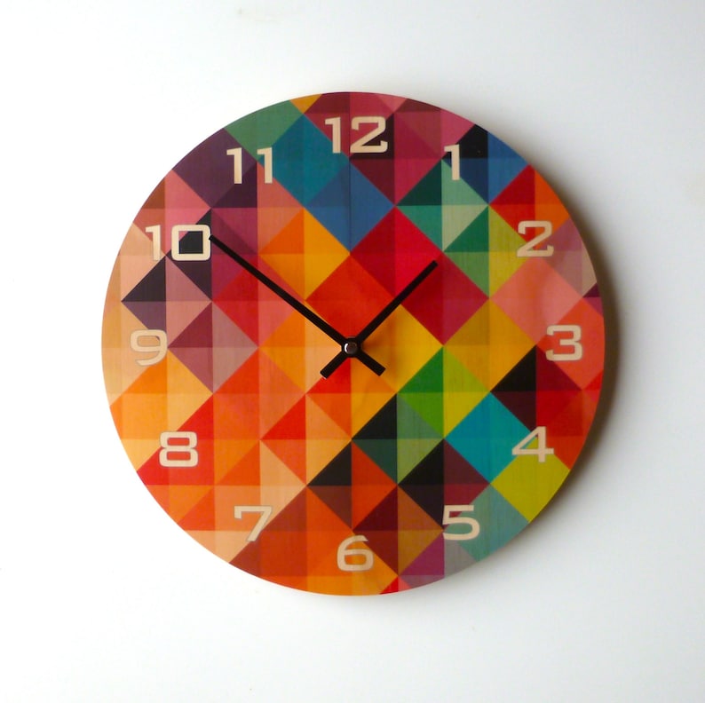 Objectify Grid2 Wall Clock With Numerals
