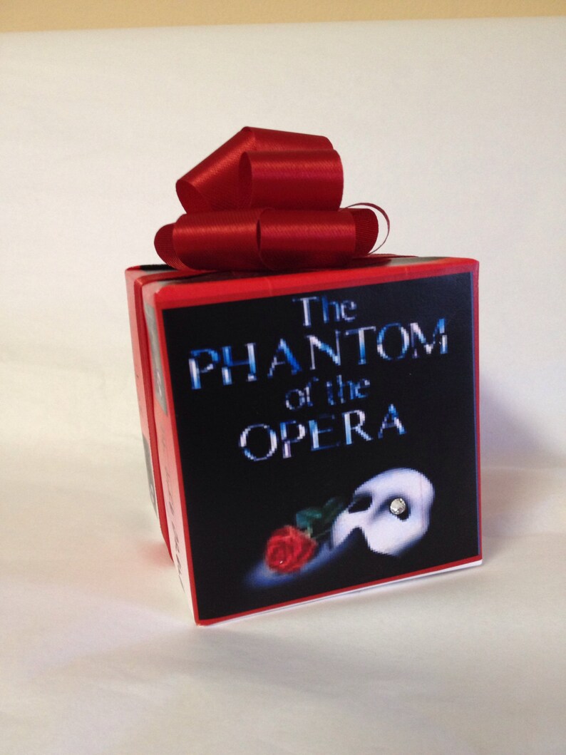 Phantom of the Opera Music box wrapped as a gift