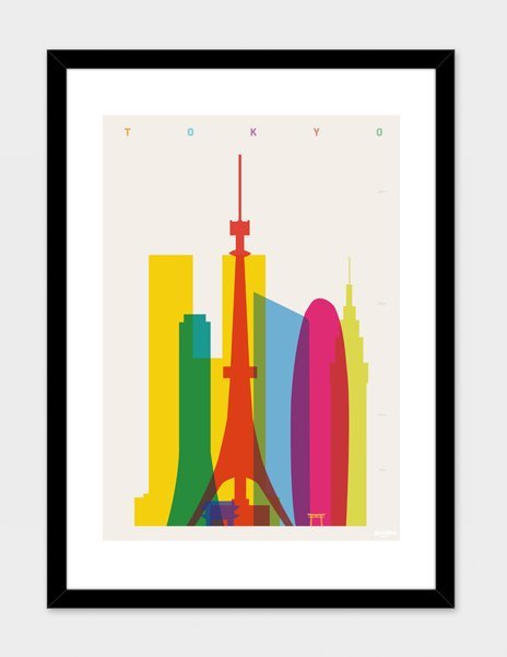 “Shapes of Tokyo Print by Yoni Alter