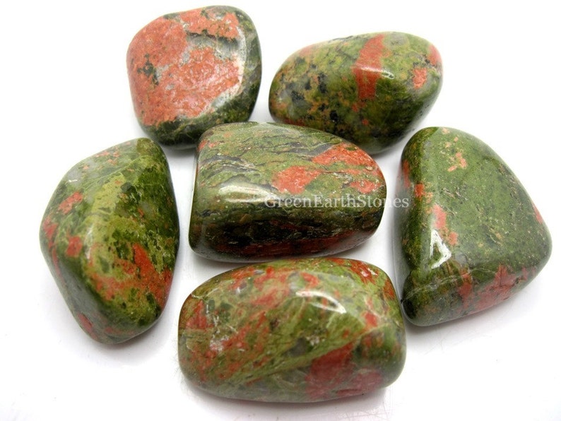 Unakite Large Tumbled Stone One Rock Hound Crystal Healing