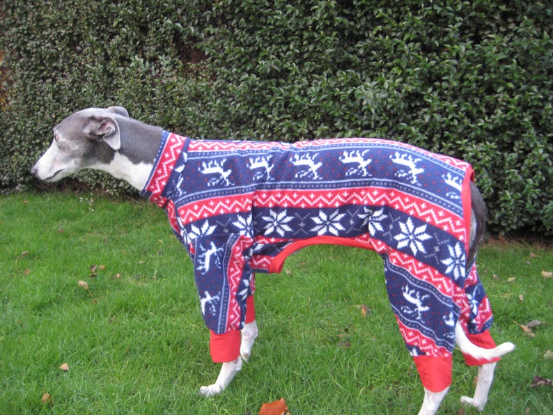 Greyhound & Whippet Pyjamas Reindeer