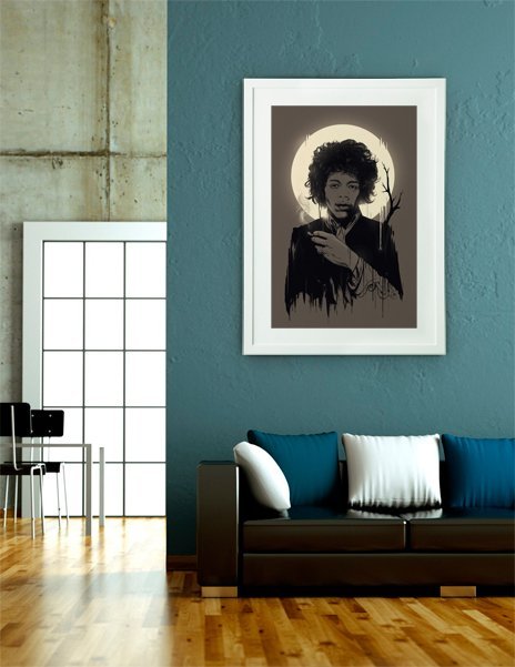 Jimi Hendrix, Fine Art Print by Nicebleed