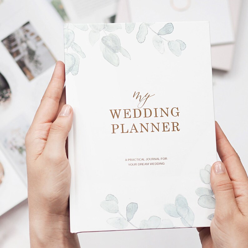 Luxury wedding planner book engagement gift for brides