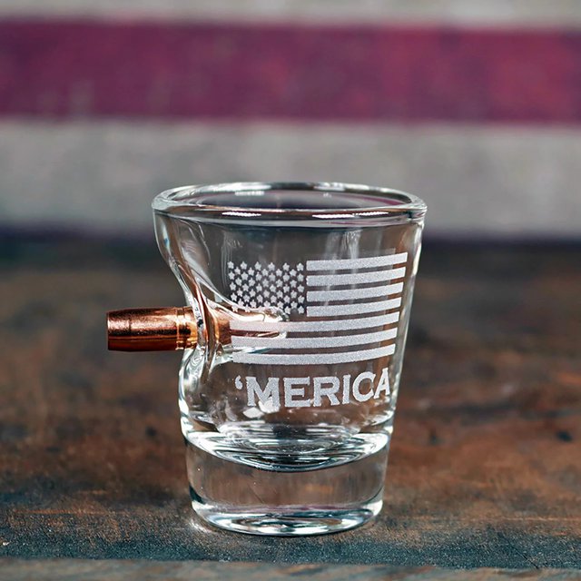 ‘Merica Shot Glass- 2oz