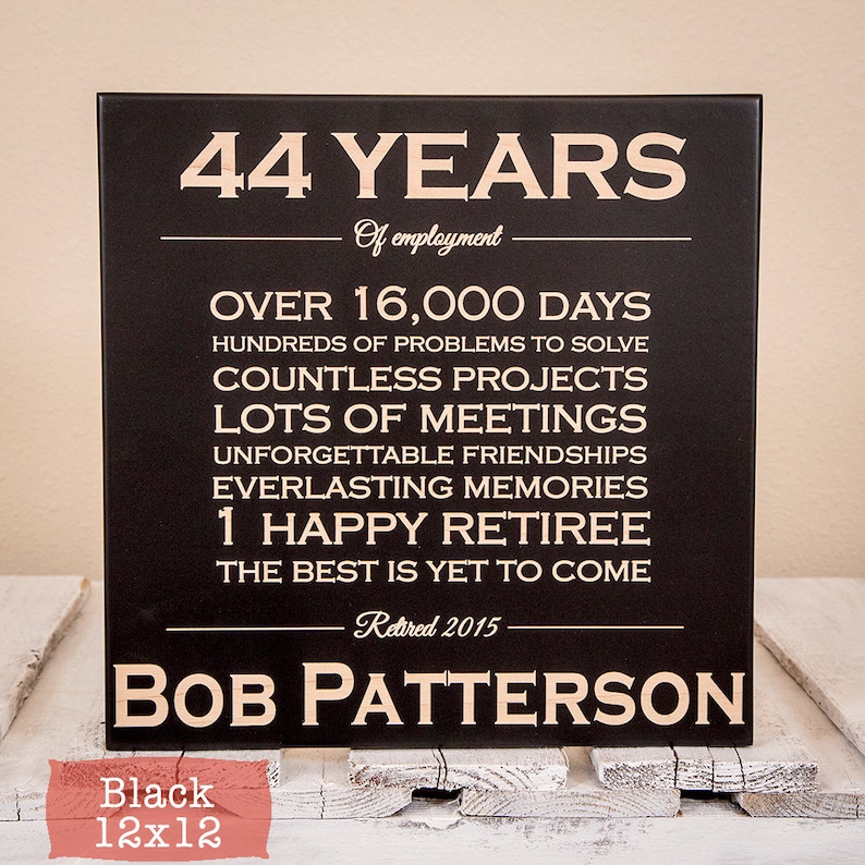 Personalized Retirement Gift  Retirement Gifts  Retirement