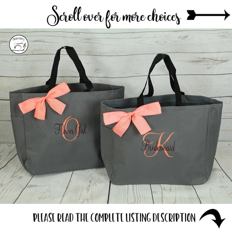 Personalized Tote Bag Bridesmaid Gift Personalized Tote