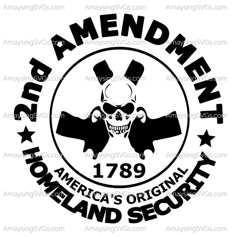SVG  2nd Amendment SVG  Gun Rights svg  Skull svg  Skull