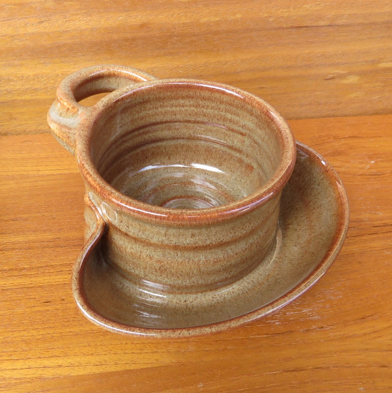 Soup and Cracker Bowls in Copper glaze wheel thrown pottery