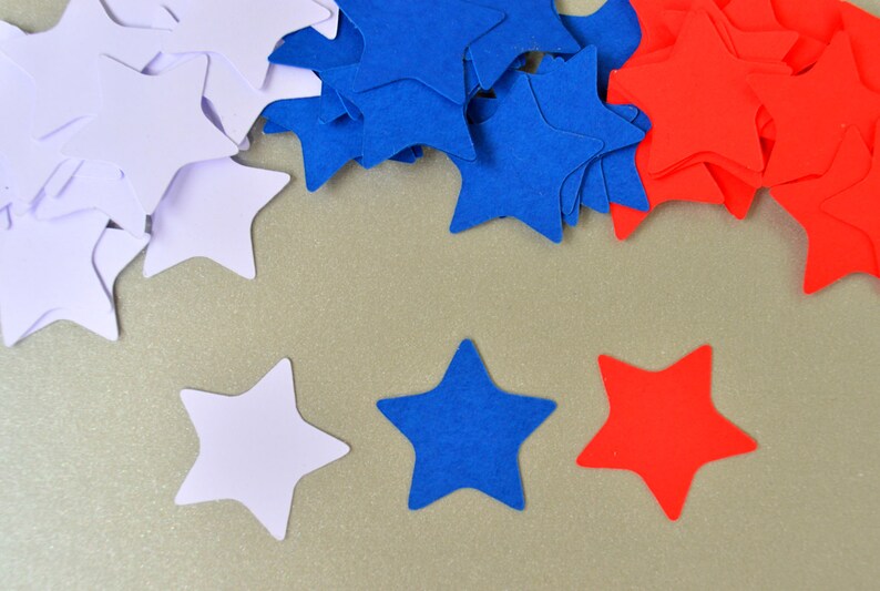 Star Confetti Patriotic Confetti Party Decor Fourth of July