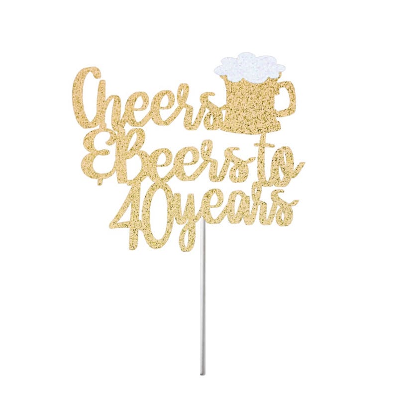 Cheers & Beers Cake Topper 30th Birthday Cake Topper