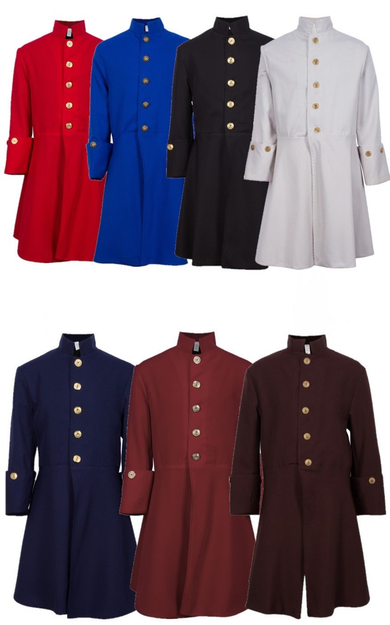 Children’s Fully Lined Colonial Coats with Button