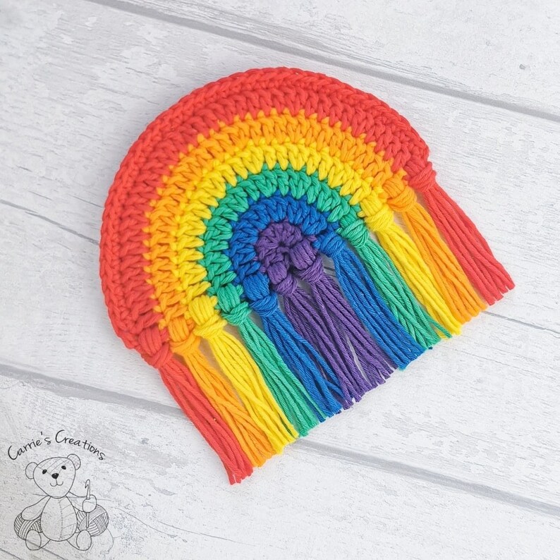 Crochet Rainbow Pattern Rainbow Pattern Crochet Rainbow