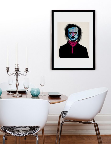 Edgar Allan Poe, Fine Art Print by Alvaro Tapia Hidalgo