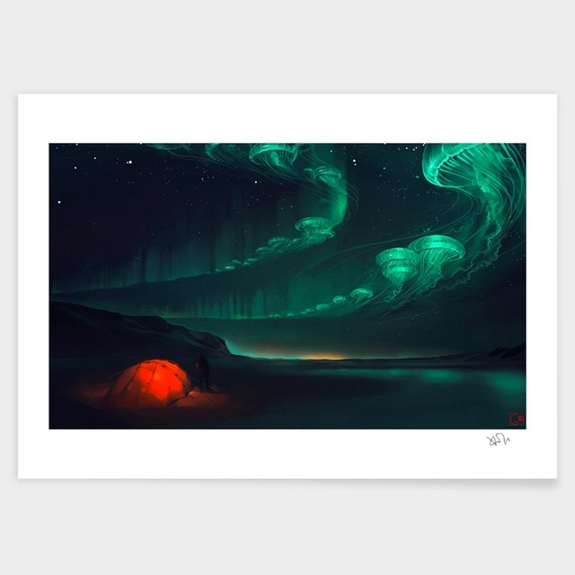 Jellyfish Print by Alex Khitrova