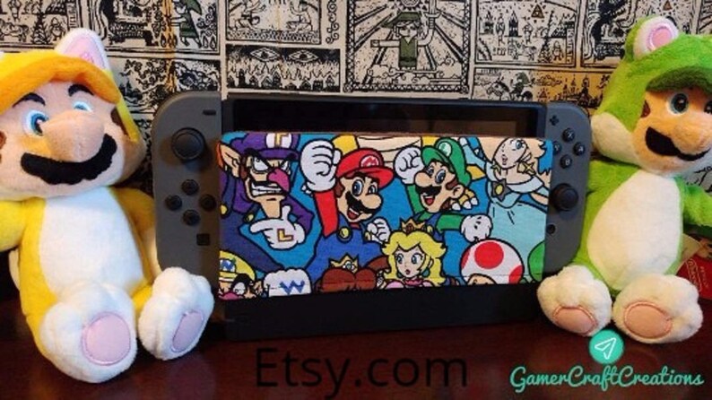 Nintendo switch dock sock cover with soft suede