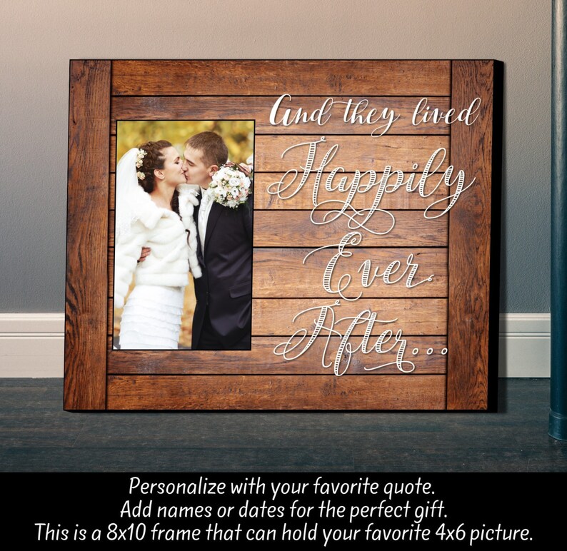 Personalized Picture Frame Unique Wedding Gift Anniversary