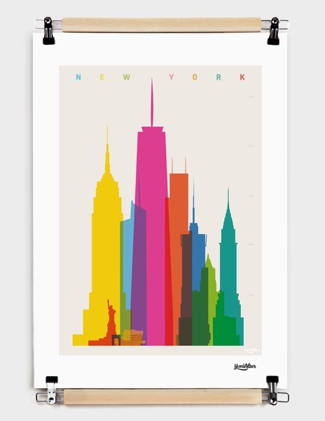 “Shapes of NYC – Numbered Art Print by Yoni Alter from Curioos