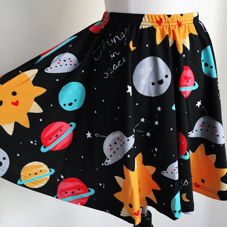 Things in Space Skater Skirt  Size S-3X