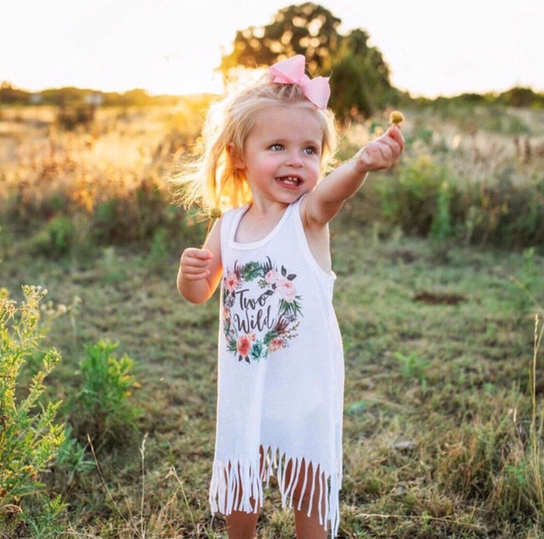 Two Wild Birthday Dress Second Birthday Outfit Girl 2nd