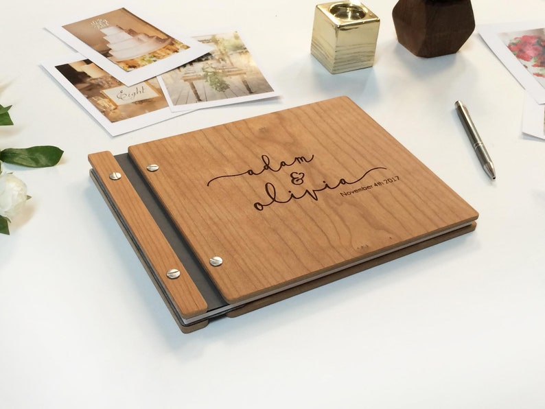 Wedding Guest Book Personalized Guest Book Wedding Photo