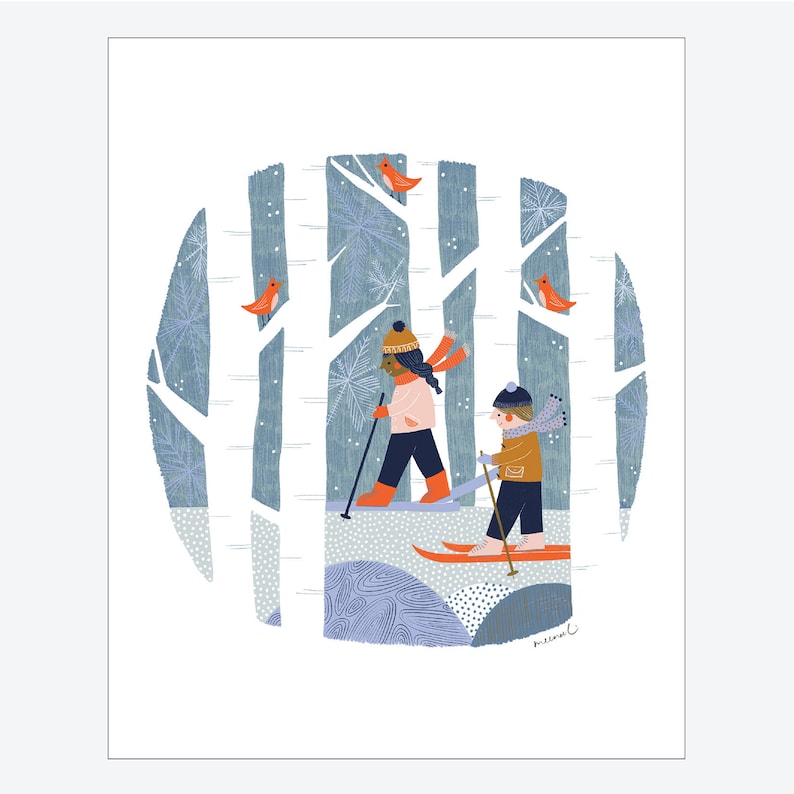 Winter Ski Adventure Print