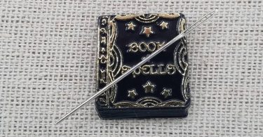 Book of Spells Needle Minder  Witchy  Witch  Spooky  Book